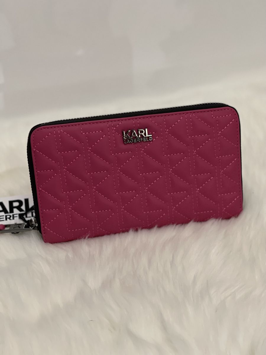 Dámska peňaženka KARL LAGERFELD K/Kurl Continental Wallet Peony Pink