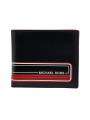 Pánska peňaženka MICHAEL KORS Kent Billfold Leather Black/Crimson