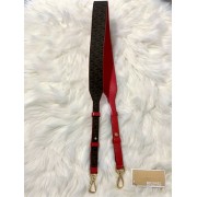 Popruh MICHAEL KORS Guitar Strap Leather Bright Red