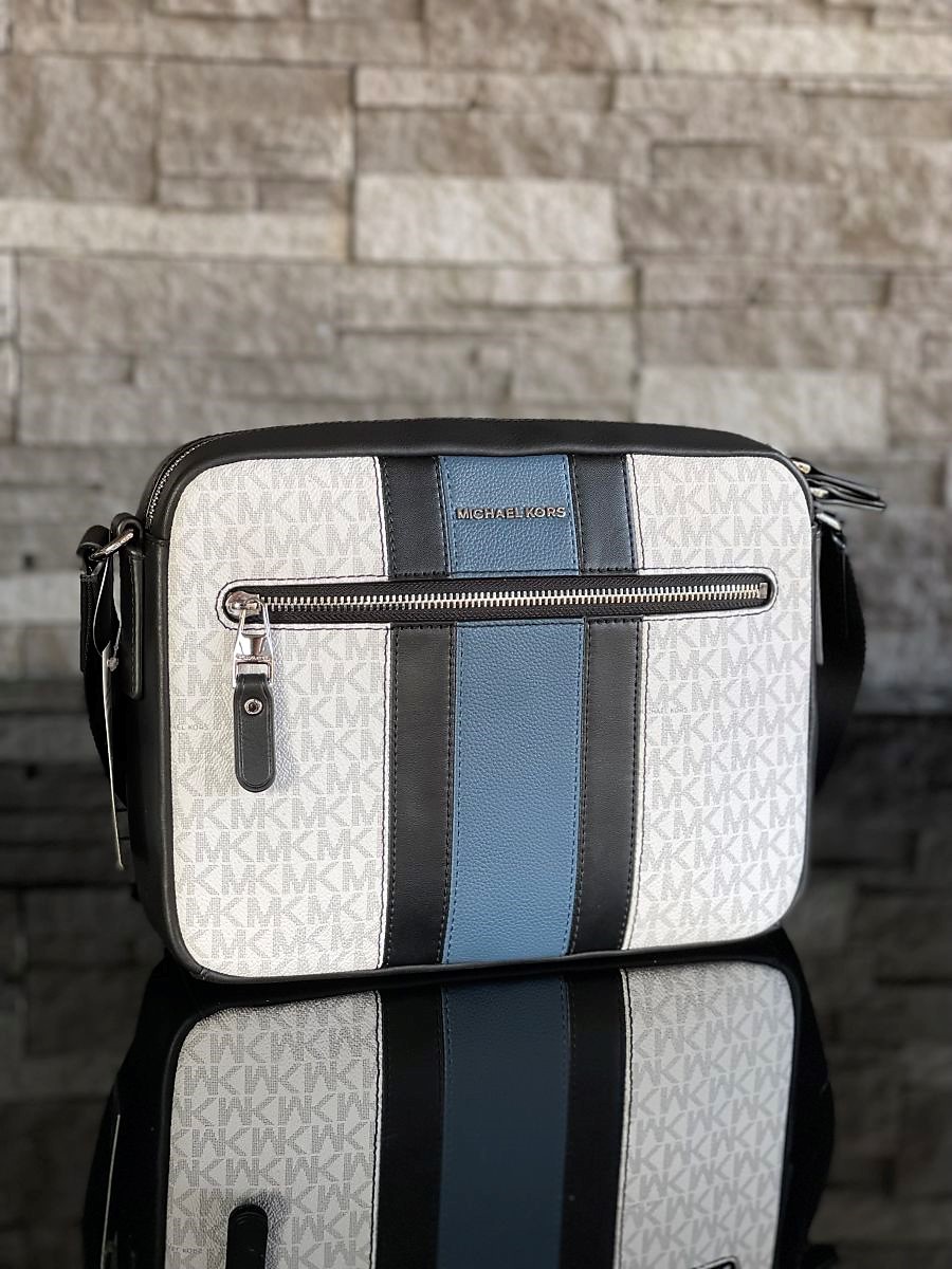 Pánska taška MICHAEL KORS Hudson Logo Stripe Camera Bag