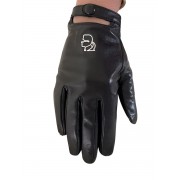 Dámske rukavice KARL LAGERFELD Kameo Full Leather Gloves Black