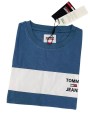 Pánske tričko TOMMY JEANS Chest Stripe Blue